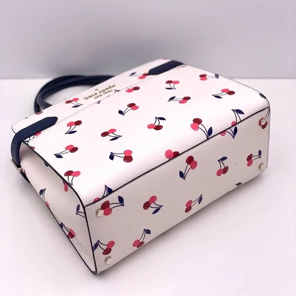 Kate Spade Staci Medium Satchel Dancing Cherries Crossbody - Picture 12 of 14